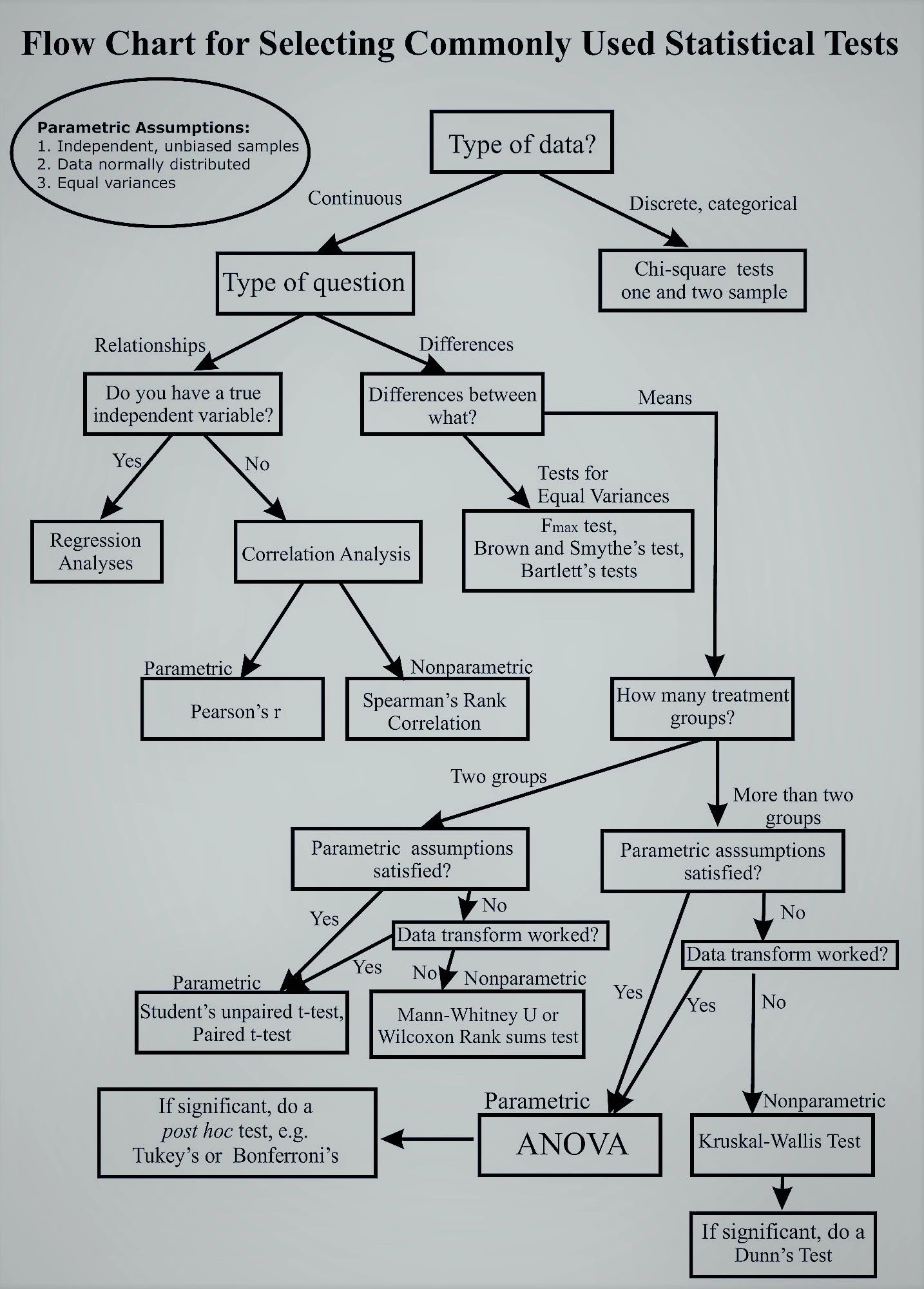 Choose The Right Statistical Test